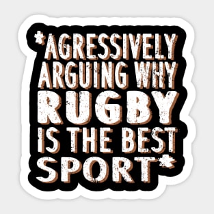 Rugby equipment saying Fan Hakler Striker Team Sticker